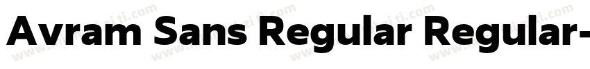 Avram Sans Regular Regular字体转换